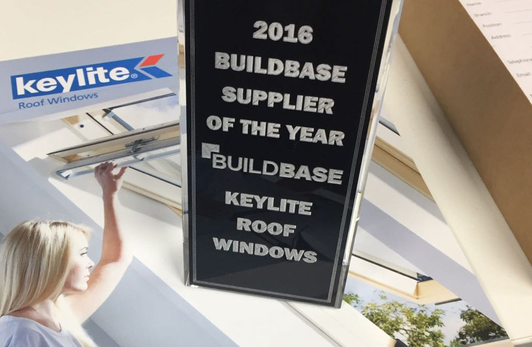 Keylite Win Buildbase Supplier of the Year for Record 2nd Year Running